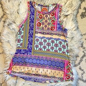 Johnny Was sleeveless printed top